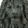 Lion with Shield Garden Statue