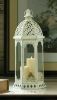 Vintage-Look Distressed Candle Lantern - 20 inches