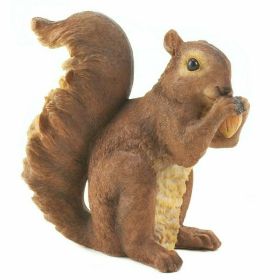 Nibbling Squirrel Garden Statue