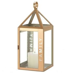 Rose Gold Stainless Steel Family Lantern - 14 inches