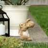 Mother and Baby Bunny Figurine