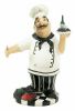 Standing Italian Chef Wine Bottle Holder