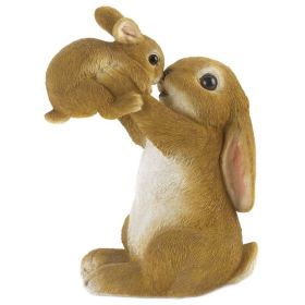 Mother and Baby Bunny Figurine