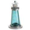 Tinted Glass Lighthouse Candle Lantern