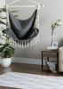 Hammock Chair with Tassel Fringe - Gray