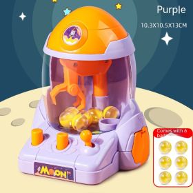 Children's Space Rocket Grab Doll Machine (Color: Purple)