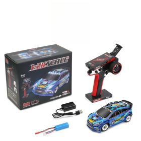 Remote Control Electric Four-wheel Drive High-speed Tension Drift Toy Car Model (Color: Blue)