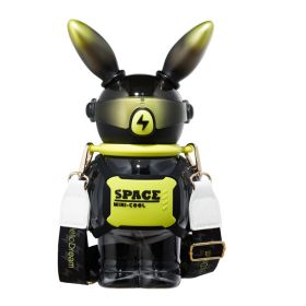 Children's Creative Lightning Rabbit Shape Large Capacity Water Bottle (Option: Black-1100ml)