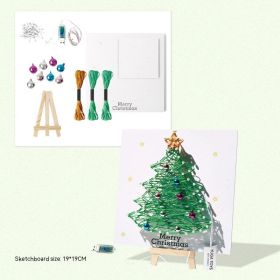 Children's Handmade Winding Painting Creative String Drawing Toys (Option: Winding Christmas Tree-USb)