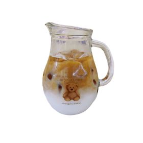 Bear Glass Pot Family Large Capacity Handle Milk Cup (Option: Bear glass pot)