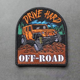 Adventure Embroidery Velcro Cross Country Badge (Option: Style2)