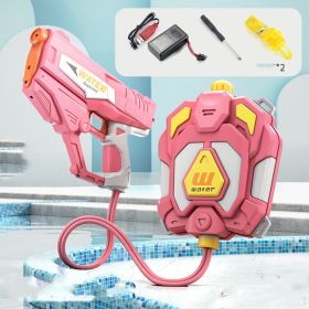 Water Gun Toys Electric Continuous Hair Outdoor (Option: Pink-USB)