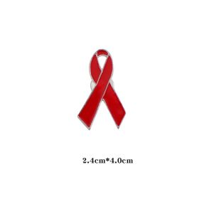 Metal Badge AIDS Prevention Activity Red Ribbon (Option: Red Ribbon Medium)