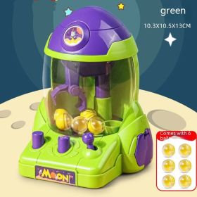 Children's Space Rocket Grab Doll Machine (Color: Green)