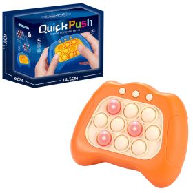 Press The Music Puzzle To Pass Levels Game Machine To Hit The Hamster Toy (Color: Orange)