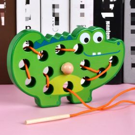 Children's Early Education Wooden DIY Creative (Option: Crocodile Rope)