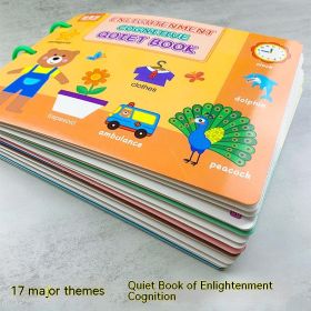 Books For Early Education Material Package Montessori Quiet Book (Option: 17 Theme Cognitive Quiet Book)