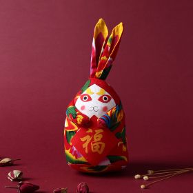 Folk Characteristic Handmade Fabric Gift Commemorative Doll (Option: Red Old Design Cloth)