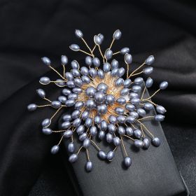 Temperament Luxury Pearl Brooch Female Fashion (Option: 7 Style)