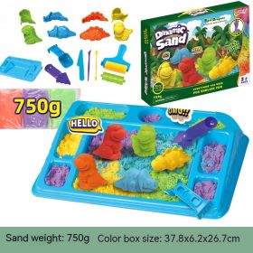 Space Toy Sand Mold Set Animal Dinosaur (Option: Dinosaur 750g-With sandbox)