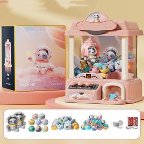 Children's Doll Grabbing Machine Clip Coin (Option: Pink-B-USB)