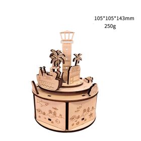 Wooden Music Box Series Manual Diy 3d Puzzles (Option: The Age of Navigation)