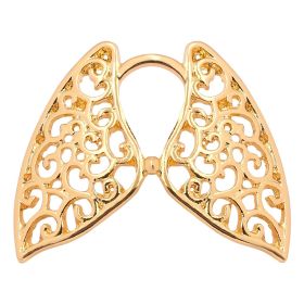 Human Organ Lungs Hollow Brooch Wings (Option: XZ832)