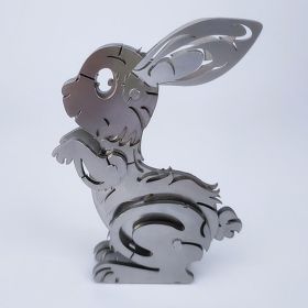 3D Metal Puzzle Model Decoration Toy (Option: Chinese zodiac rabbit)