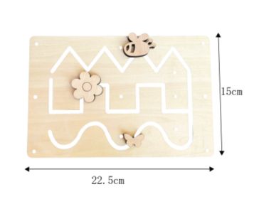 Busy Board Early Education Toy Matching Board Handmade Puzzle Kindergarten (Option: 6 Style)