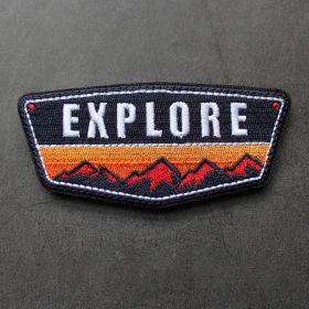 Adventure Embroidery Velcro Cross Country Badge (Option: Style1)