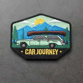 Adventure Embroidery Velcro Cross Country Badge (Option: Style3)