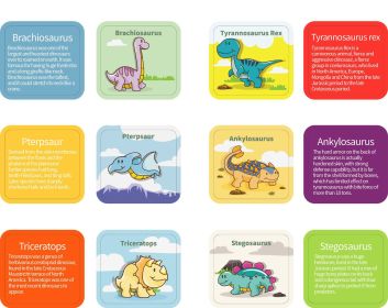 Rainbow Counting Dinosaurs Early Education Cognitive Montessori Early Education (Option: 6dinosaur cards)