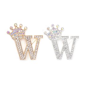 Fashion English Letter Brooch Creative Clothing Accessories (Option: Gold-W)