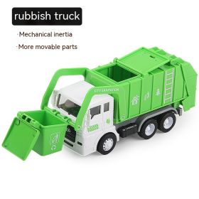 Medium Children's Simulation Inertial Engineering Vehicle Plastic Excavator (Option: Garbage Dump)