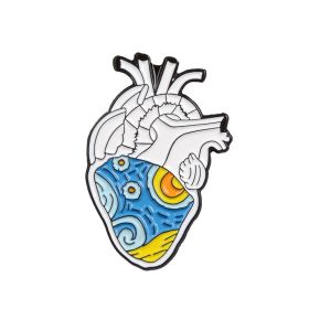 European And American New Creative Cartoon Cute Heart Series Brooch (Option: XZ2196)