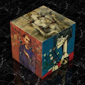 Van Gogh Sunflower Starry Sky Third Order Rubik's Cube (Option: Picasso big hole)