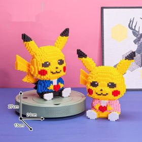 Violent Bear Building Blocks Toy Decoration Trend Creative (Option: Classic Blue Pink Love Pikachu)