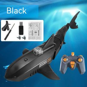 Shark Remote Control Mobile Phone App Camera 30W Charging Electric Soakable Swing Megalodon Model Children's Toy (Option: Black Shark)