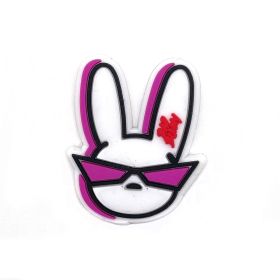 Cartoon Bad Bunny Pattern Hole Shoe Flower Accessories (Option: 13 Style)