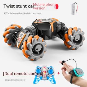 Gesture Induction Twist Car Stunt Remote Control Car Toy (Option: Orange-Ratio 1 To 24)