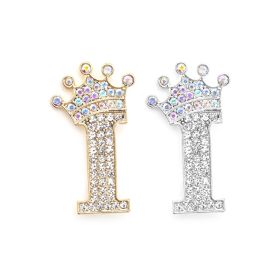 Fashion English Letter Brooch Creative Clothing Accessories (Option: Silver-I)