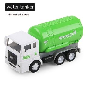 Medium Children's Simulation Inertial Engineering Vehicle Plastic Excavator (Option: Sanitation Sprinkler)