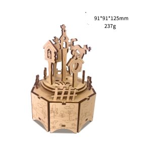 Wooden Music Box Series Manual Diy 3d Puzzles (Option: Bird Paradise)