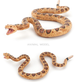 Simulation Wild Crawling Amphibian Cold-blooded Animal Model Children's Mini Python Rattlesnake Decoration Toys (Option: T15095 Sand Python 11G)