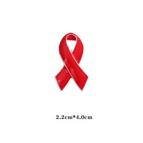 Metal Badge AIDS Prevention Activity Red Ribbon (Option: New Red Ribbon Medium)