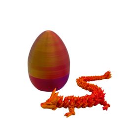 3D Printing Dragon Egg Colorful Egg Crystal Joint Toy (Option: Laser Hongjin)