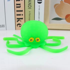 Octopus Squeezing Toy Marine Animals (Color: Green)