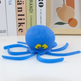 Octopus Squeezing Toy Marine Animals (Color: Blue)