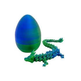 3D Printing Dragon Egg Colorful Egg Crystal Joint Toy (Option: Laser Green)