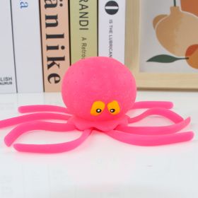 Octopus Squeezing Toy Marine Animals (Color: Pink)